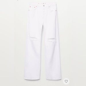 Mango High waist straight jeans